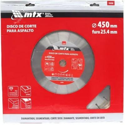 Disco Corte Segmentado Diamantado 450x25,4mm 10mm Mtx