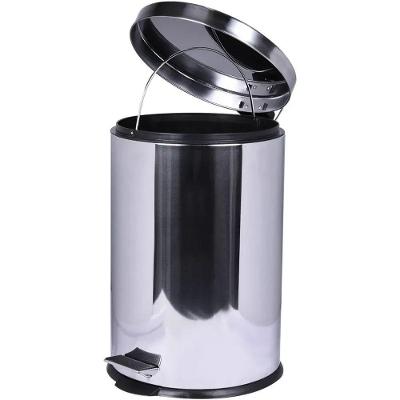 Lixeira Redonda 20 Litros Aço Inox Com Pedal Kala
