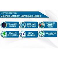 Cama Box Baú Casal: Colchão Espuma Ortobom D23 Light Saúde + Base CRC Courano Black(138x188) - 7