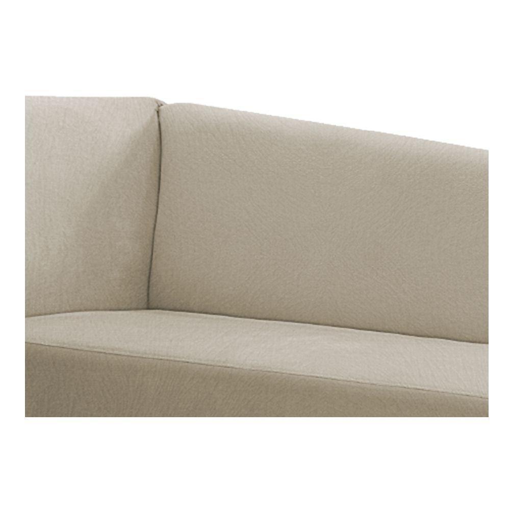 Recamier 140Cm Lado Direito Suede Bege - 3