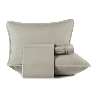 Jogo De Cama King 4 Peças Altenburg Malha Fio Penteado Cinza Platinum