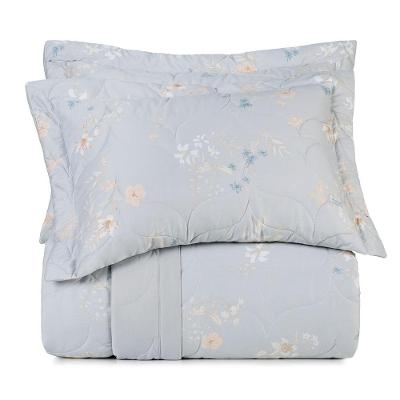 Jogo De Colcha Queen Altenburg Cetim 300 Fios Flor De Lírio