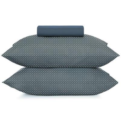 Jogo De Cama Simples Queen 3 Peças Toque Acetinado Slim Azul