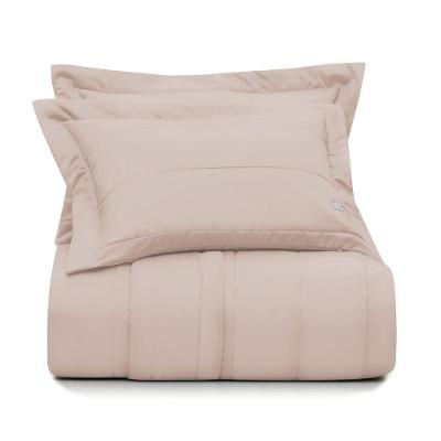 Jogo De Colcha Super King Altenburg Cetim 300 Fios Rosa