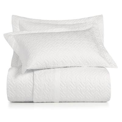 Jogo De Colcha Marchê Queen 3 Peças Altenburg Algodão Lux 200 Fios Branco