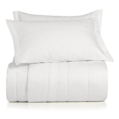 Jogo De Colcha Casal 3 Peças Altenburg Algodão Lux 200 Fios Branco