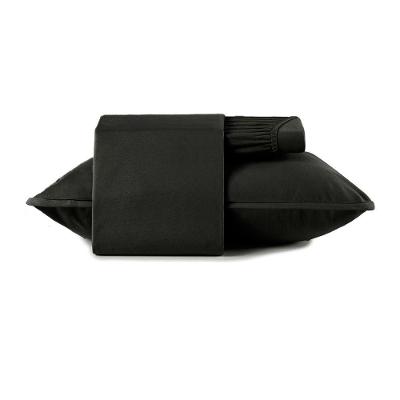 Jogo De Cama Solteiro 3 Peças Altenburg Malha Fio Penteado Preto Primitivo