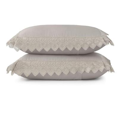 Jogo De Fronhas Altenburg Bordados Em Cetim 300 Fios Ballerina 50cm X 70cm