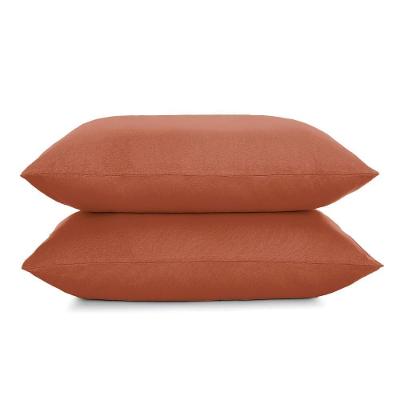 Jogo De Fronha Altenburg 2 Peças Malha Fio Penteado Laranja Autumn