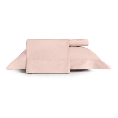 Jogo de Cama Solteiro King Algodão Lux 200 Fios 3 Peças Rosa Lille Altenburg