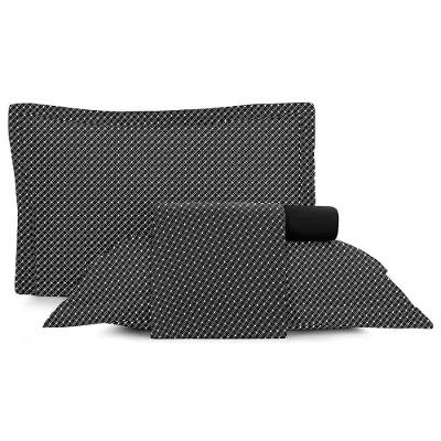 Jogo de Cama Solteiro 3 Peças Slim 100% Poliéster Toque Acetinado Preto Altenburg