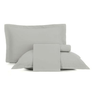 Jogo De Cama Solteiro 3 Peças Altenburg Toque Acetinado Cimento Queimado