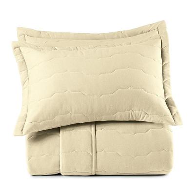 Jogo De Colcha King 3 Peças Altenburg Malha Fio Penteado Bege Noale