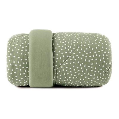 Edredom Solteiro Altenburg Malha Fio Penteado Bits Verde