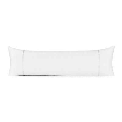 Fronha Body Pillow Altenburg Bordados Em Cetim 300 Fios Cerclê Cinza