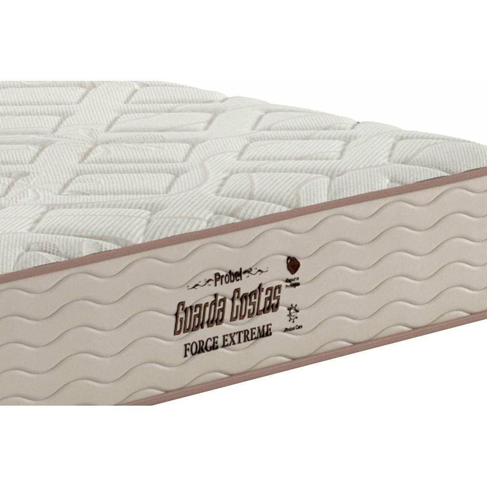 Cama Box Baú Casal: Colchão Ortopédico Probel AG65 HR Gel Compact Force Extreme Double Face + Base CRC Suede Clean(138x188) - 3