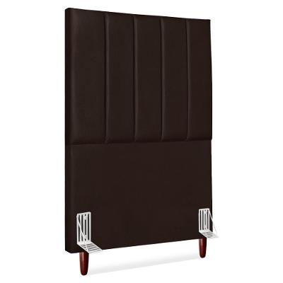 Cabeceira Solteiro 100 Cm Com Frame Carla Corino Marrom Artte Marrom