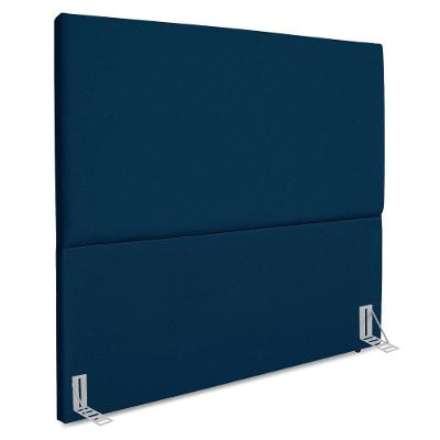 Cabeceira Queen 160 Cm Com Frame Luna Suede Azul Marinho Artte Azul Marinho