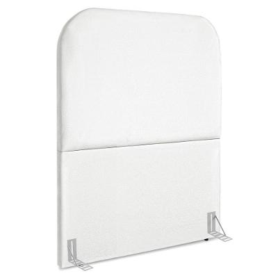 Cabeceira Solteiro 90 Cm Com Frame Alana Suede Branco Artte Branco