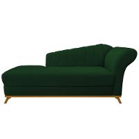 Recamier 140Cm Lado Esquerdo Suede Verde - 10