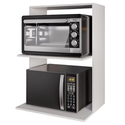 Suporte Microondas Lauren 60 Cm Bp Eratto Moveis - Branco