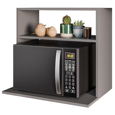Suporte Microondas Nicho Luara Bp 60 Cm Eratto Moveis - Grafite