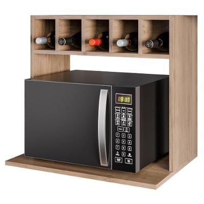 Suporte Microondas Nicho Garrafeiro Lisa Bp 60 Cm Eratto Moveis - Freijo