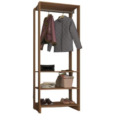 Closet Modulado 3 Prateleiras 200x80 Cm Ey101 Novam - Montana