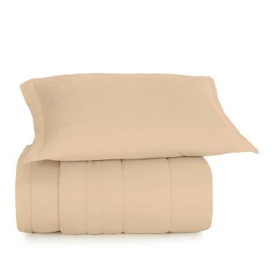 Jogo De Colcha Solteiro 2 Peças Altenburg Algodão Lux 200 Fios Bege Caramelo