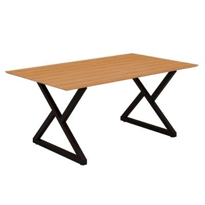 Mesa Industrial Império 160x90cm Base Em Aço E Tampo Em Mdf