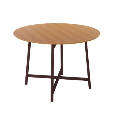 Mesa Redonda 90cm Modelo Festa - Base Marrom