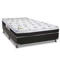 Cama Box Casal: Colchão Anatômico Luckspuma D33/AG65 Aspen Super Firme + Base CRC Suede Black(138x188) - 1