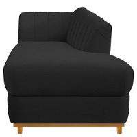 Recamier 160Cm Lado Direito Corano Preto - 5