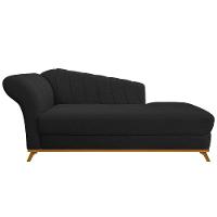 Recamier 160Cm Lado Direito Corano Preto - 6