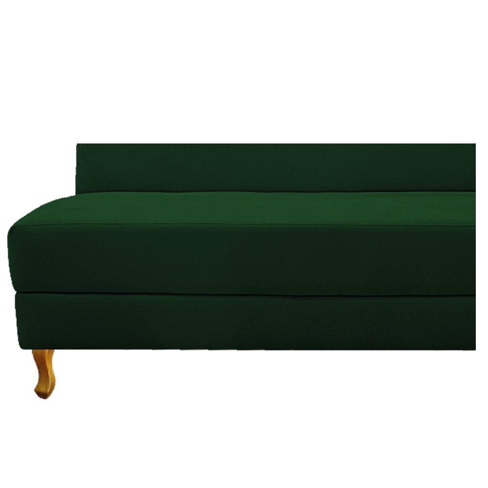 Recamier 140Cm Lado Esquerdo Suede Verde - 5