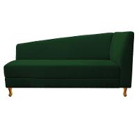 Recamier 140Cm Lado Esquerdo Suede Verde - 10