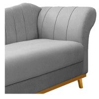 Recamier 160Cm Lado Esquerdo Suede Cinza