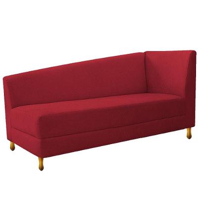 Recamier 160Cm Lado Esquerdo Suede Vermelho