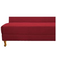 Recamier 160Cm Lado Esquerdo Suede Vermelho - 6