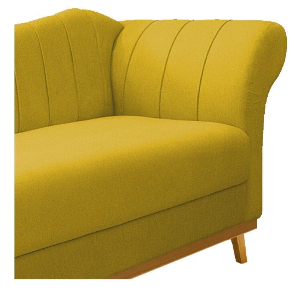 Recamier 160Cm Lado Esquerdo Suede Azul Marinho - 4