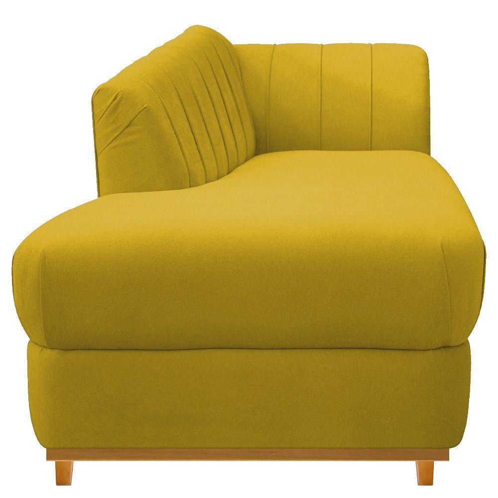 Recamier 160Cm Lado Esquerdo Suede Azul Marinho - 5