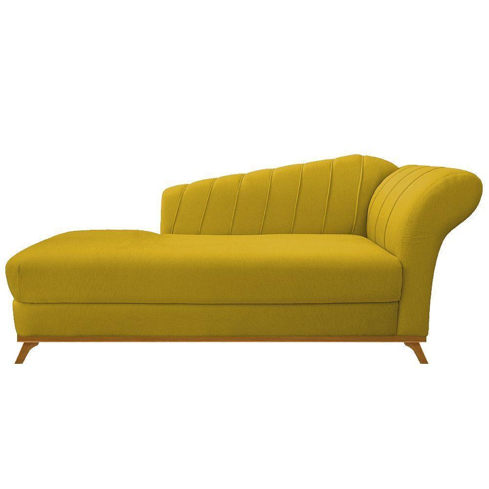 Recamier 160Cm Lado Esquerdo Suede Azul Marinho - 6