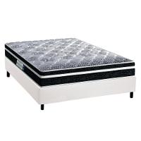 Cama Box Casal: Colchão Espuma D33 Probel /EP  Advanced Tech1500 Plus + Base CRC Courano White(138x188) - 1
