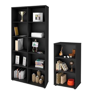 Conjunto De Estantes Grimsby Preto