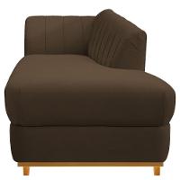 Recamier 160Cm Lado Direito Suede Marrom