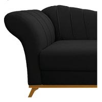 Recamier 160Cm Lado Direito Suede Preto - 5