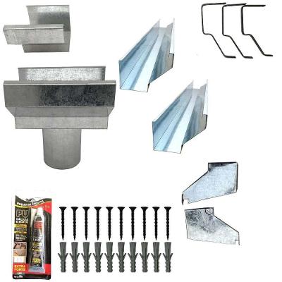Kit Calha Telhado Beiral 4 Metros Calha Galvanizada