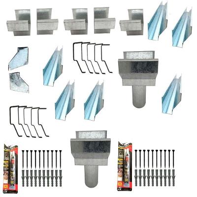 Kit Calha Telhado Beiral 12metros Calha Galvanizada