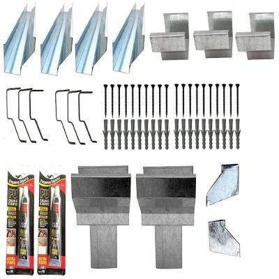 Kit Calha Telhado Beiral 8 Metros Galvanizada