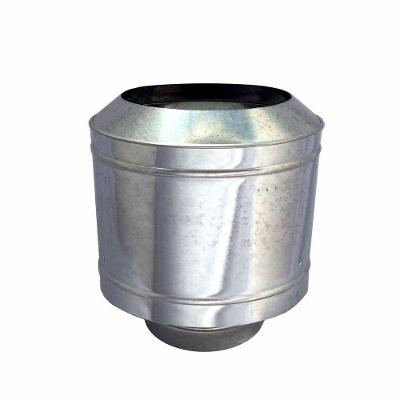 Chapéu Galvanizado Tipo Canhão Sputinik Para Chaminé De 115 Mm De Diâmetro